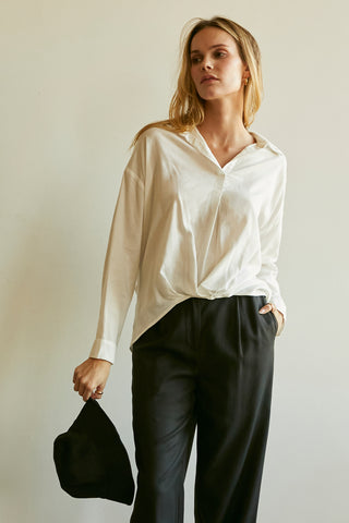 Kammy Linen-blend Blouse