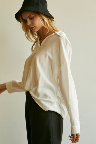 Kammy Linen-blend Blouse
