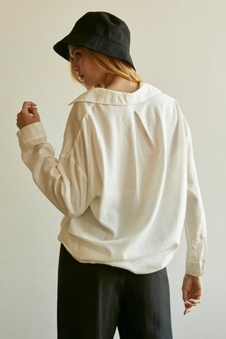 Kammy Linen-blend Blouse