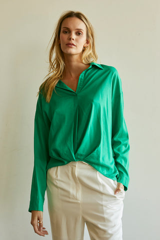 Kammy Linen-blend Blouse