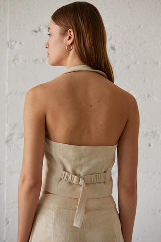 Daum Linen Halter Vest