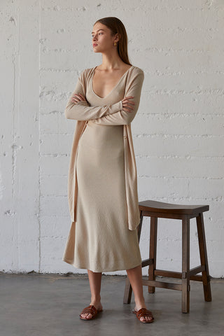 Siena Pebbled Long Cardigan